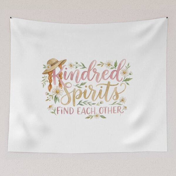 Item preview, Kindred Spirits Find Each Other Anne Of Green Gables Watercolor designed and sold by Fenay Designs.