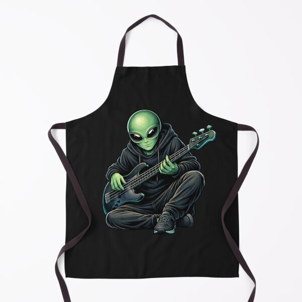 Item preview, Alien Bass Guitar Grind – Underground Music Street Aesthetic Art designed and sold by ColorSplash123.