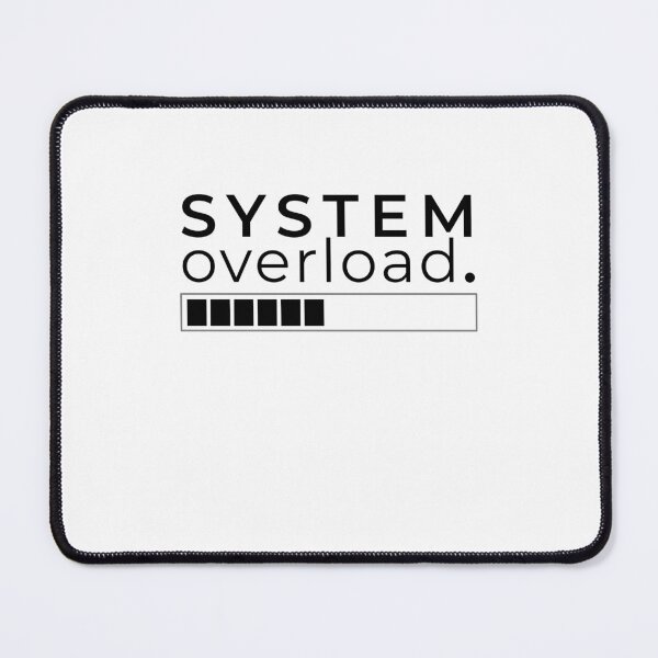 Item preview, System Overload Minimalist Neurodivergent Design designed and sold by rolfzogg.