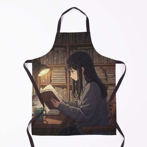 Item preview, Lofi Anime Girl Reading on a Rainy Night designed and sold by PrompArtist.