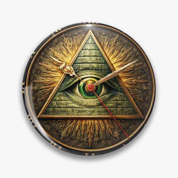 Artikelvorschau, ILUMINATI LOGO UHR entworfen und verkauft von asokclick.