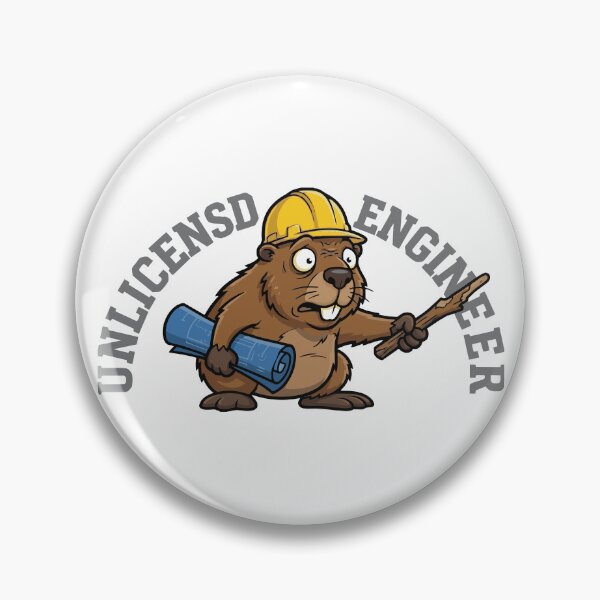 Item preview, Unlicensed Engineer Funny North American Beaver designed and sold by Petzzz.