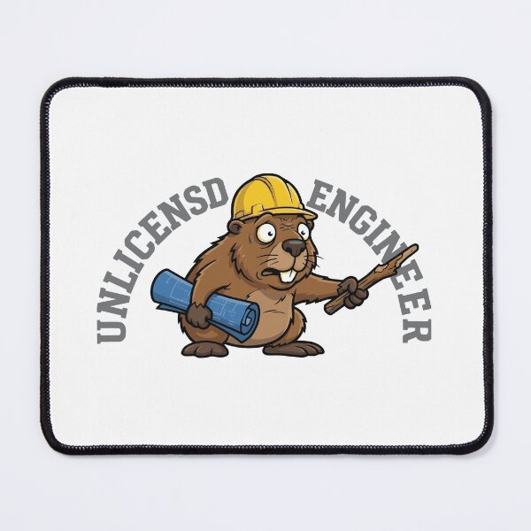 Item preview, Unlicensed Engineer Funny North American Beaver designed and sold by Petzzz.