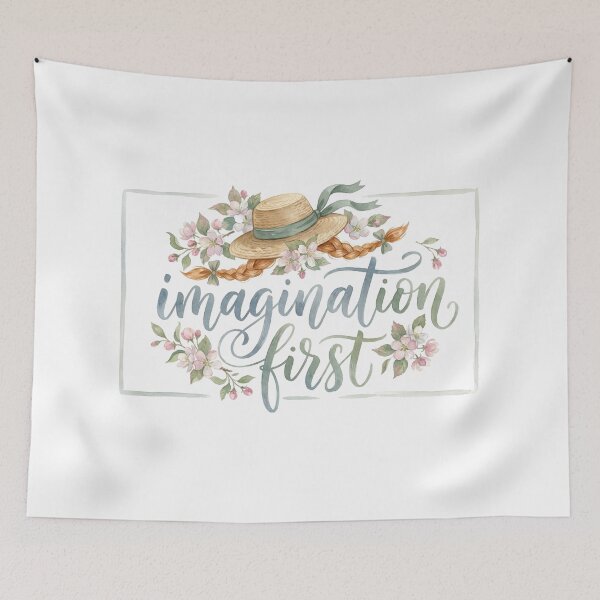 Aperçu de l'œuvre Imagination première Anne des pignons verts Cottagecore Floral créée et vendue par Fenay Designs.