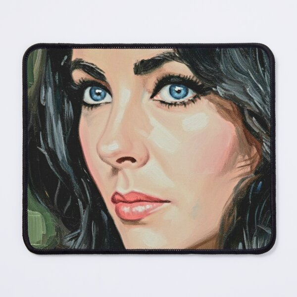 Item preview, Luminous Legend: Elizabeth Taylor Blue-Eyed Noir Portrait designed and sold by Art's Diner.