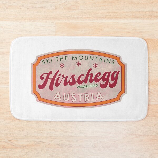 Item preview, Hirschegg, Austria, Vorarlberg, Ski, textured skiing badge designed and sold by Wanderful-roads.