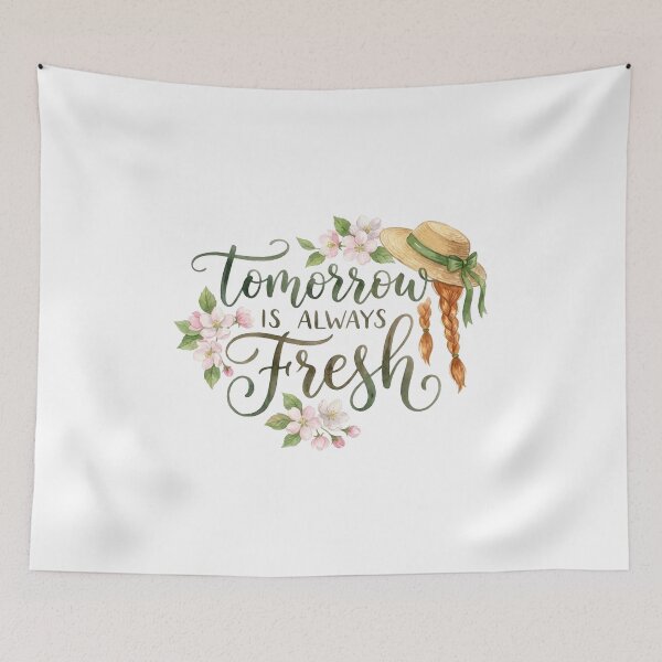 Aperçu de l'œuvre Demain est toujours frais Anne Of Green Gables Cottagecore créée et vendue par Fenay Designs.