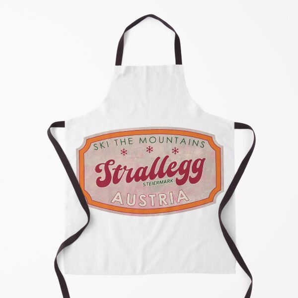 Item preview, Strallegg, Austria, Steiermark, Ski, textured skiing badge designed and sold by Wanderful-roads.