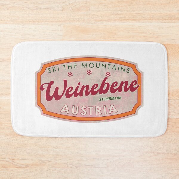 Item preview, Weinebene, Austria, Steiermark, Ski, textured skiing badge designed and sold by Wanderful-roads.