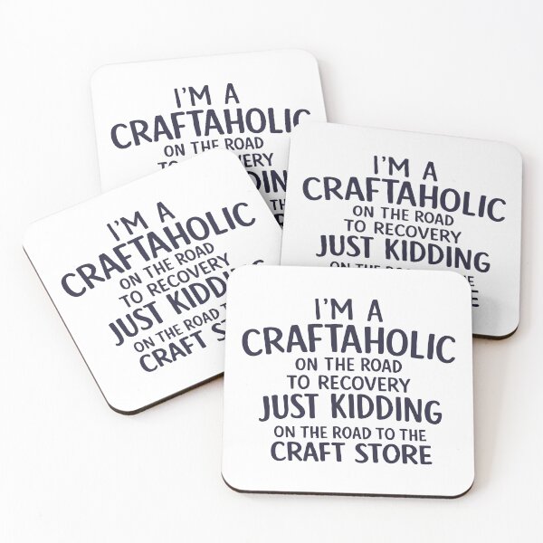 Item preview, I'm a craftaholic n the road to recovery,Crafting lover designed and sold by CloudyPress.