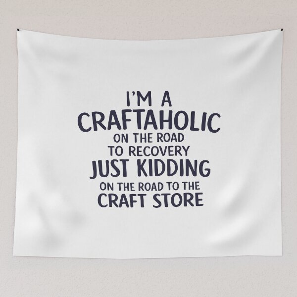 Item preview, I'm a craftaholic n the road to recovery,Crafting lover designed and sold by CloudyPress.