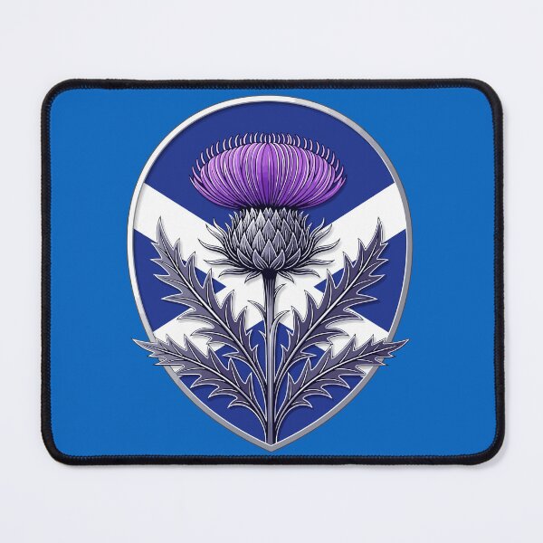 Item preview, Heraldic Purple Thistle and Saltire  designed and sold by taiche.