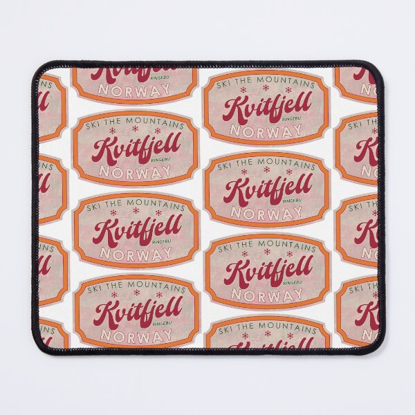 Item preview, Kvitfjell, Norway, Ringebu, Ski, textured skiing badge designed and sold by Wanderful-roads.