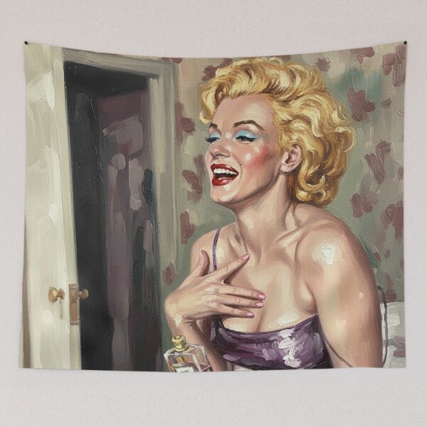 Item preview, Fragrance of Fame: Marilyn Monroe Joyful Boudoir Portrait designed and sold by Art's Diner.