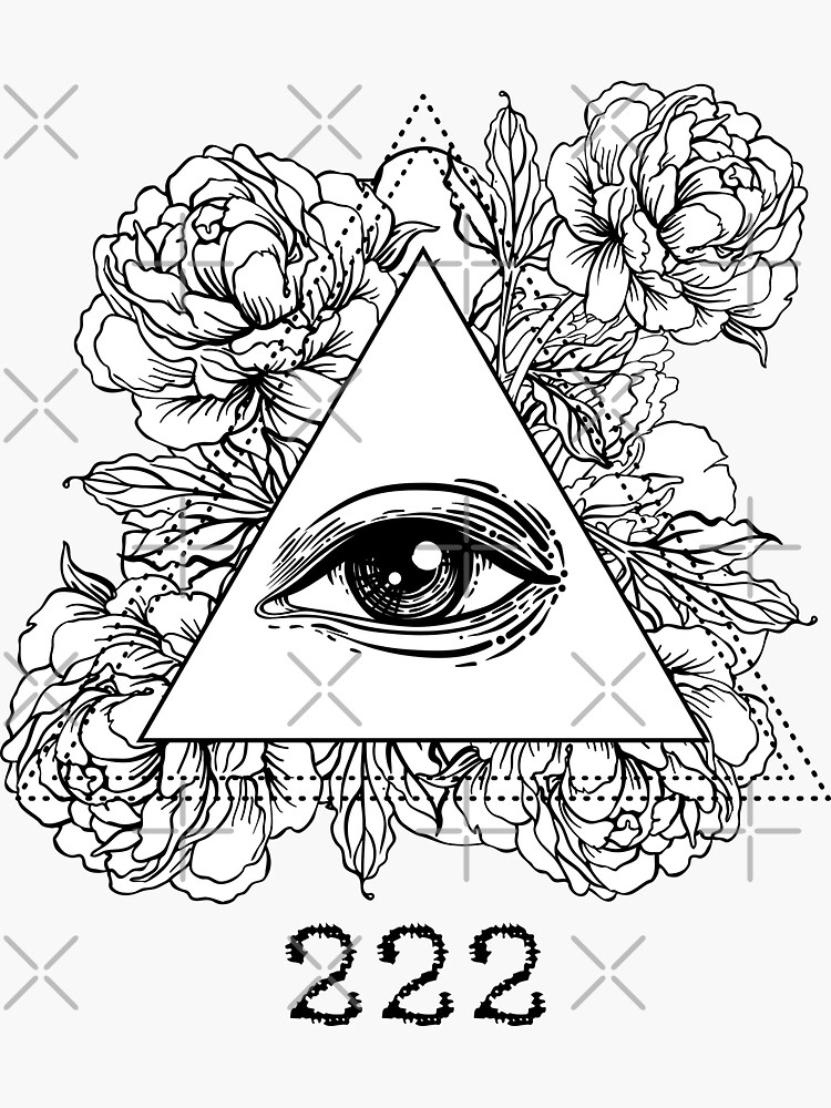 "Mystic Number 222" Sticker for Sale by Amanda-Lakey | Redbubble