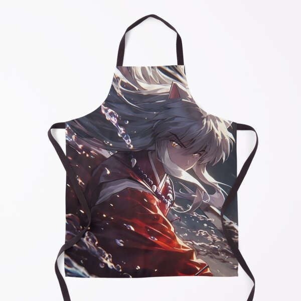 Item preview, Inuyasha - Silver Moon Yokai – Wind-Swept Anime Spirit Warrior designed and sold by Dyan4.