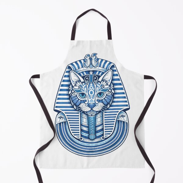 Item preview, Blue Pharaoh Cat: Ancient Egyptian Bastet Vector Illustration designed and sold by GulfSignature.