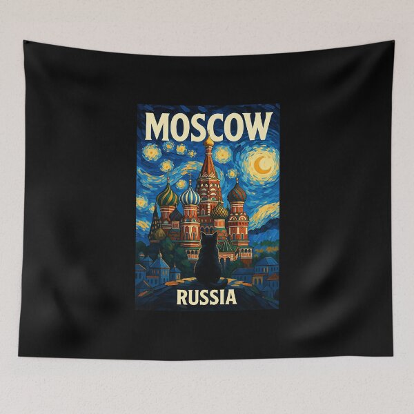 Item preview, Moscow Russia Poster St. Basil’s Cathedral designed and sold by dudelinart.