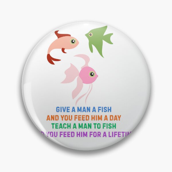 Item preview, Inspirational Shirt: Give a Man a Fish  designed and sold by Sunrise-craft.