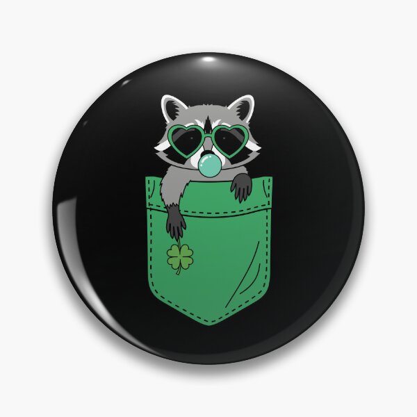 Item preview, St Patricks Day Pocket Raccoon designed and sold by KroghDs.