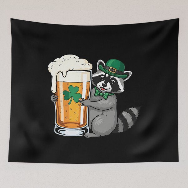 Item preview, St Patricks Raccoon Beer Lover designed and sold by KroghDs.