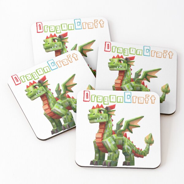 Item preview, DragonCraft Minecraft Dragon - Cute Blocky Lego Style Art Print designed and sold by DesignArtist.ia.