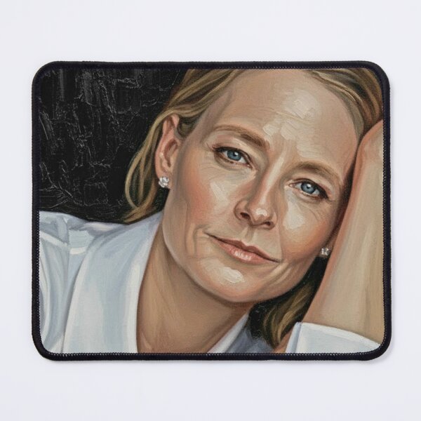 Item preview, Serene Resolve: Jodie Foster Modern Icon Portrait designed and sold by Art's Diner.