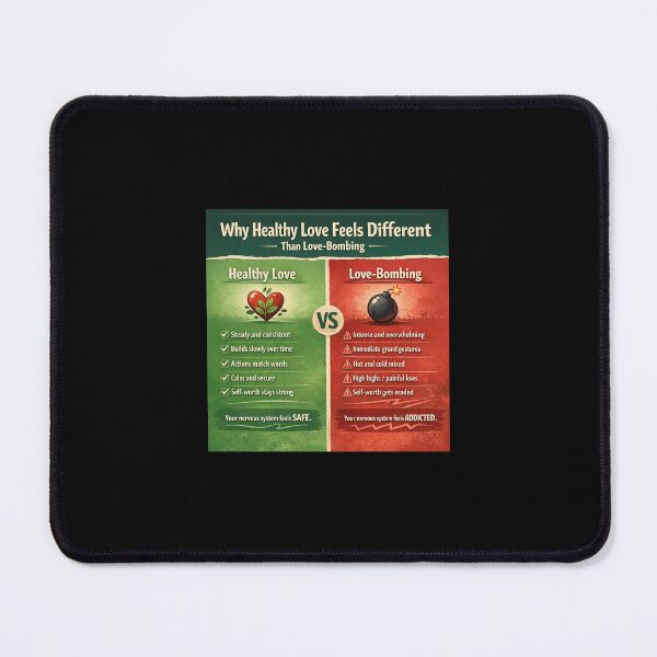 Item preview, Healthy love vs Love-bombing designed and sold by Earth Nature Creations.