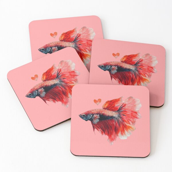 Item preview, Betta fish, heart, watercolor  designed and sold by Lilja888.