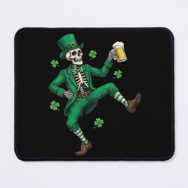 Item preview, St Patricks Skeleton Leprechaun Beer designed and sold by KroghDs.