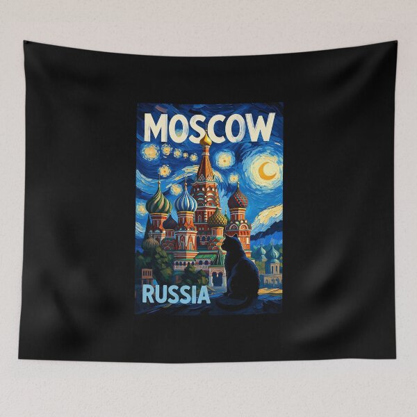 Item preview, Moscow Russia Poster St. Basil’s Cathedral designed and sold by dudelinart.
