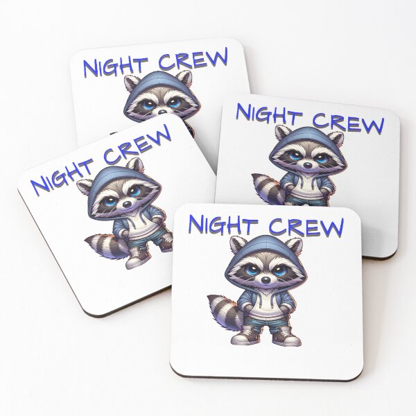 Item preview, Night Crew Raccoon designed and sold by ssmg80.