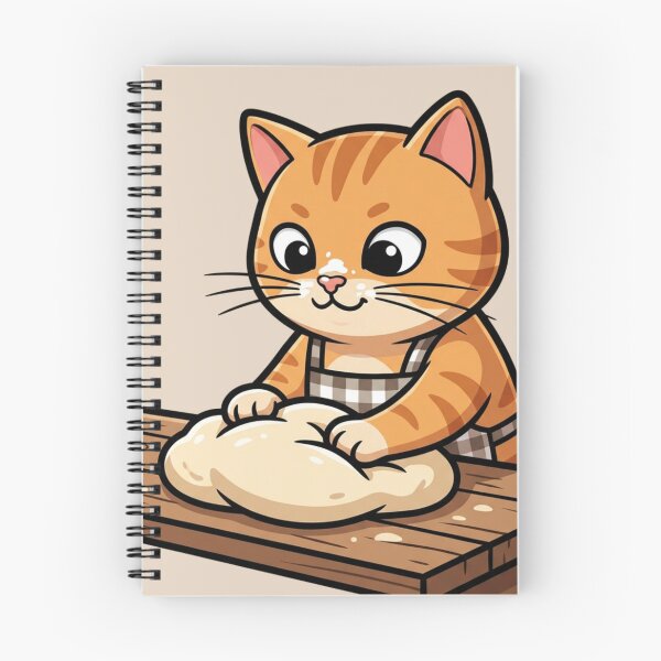 Item preview, Cute Ginger Cat Baker  designed and sold by HappySproutArt.