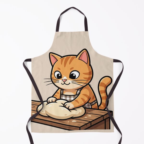 Item preview, Cute Ginger Cat Baker  designed and sold by HappySproutArt.