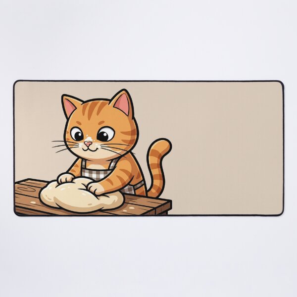 Item preview, Cute Ginger Cat Baker  designed and sold by HappySproutArt.