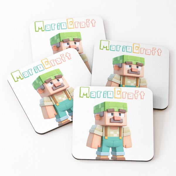 Item preview, MarioCraft Minecraft Mario - Cute Blocky Lego Style Art Print designed and sold by DesignArtist.ia.
