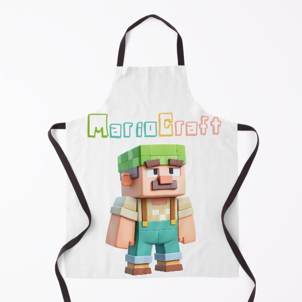 Item preview, MarioCraft Minecraft Mario - Cute Blocky Lego Style Art Print designed and sold by DesignArtist.ia.