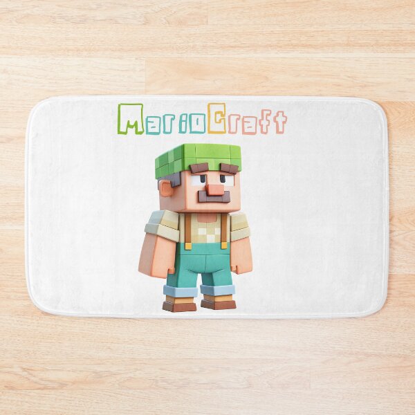 Item preview, MarioCraft Minecraft Mario - Cute Blocky Lego Style Art Print designed and sold by DesignArtist.ia.