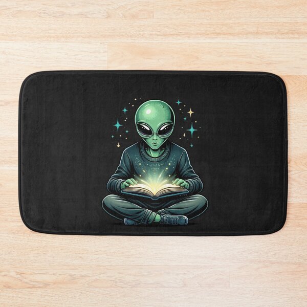 Item preview, Alien Study Mode – Glowing Book Late Night Focus Aesthetic Art designed and sold by ColorSplash123.