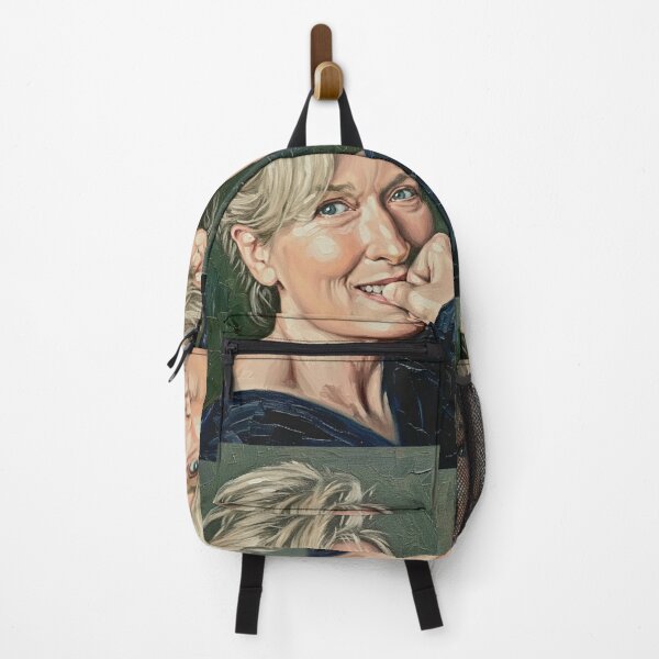 Item preview, The Master’s Smile: Meryl Streep Expressive Impasto Portrait designed and sold by Art's Diner.