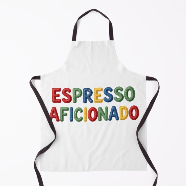 Item preview, ESPRESSO AFICIANADO - IN COLORFUL FAUX LETTERING designed and sold by AlexOBrienArt.