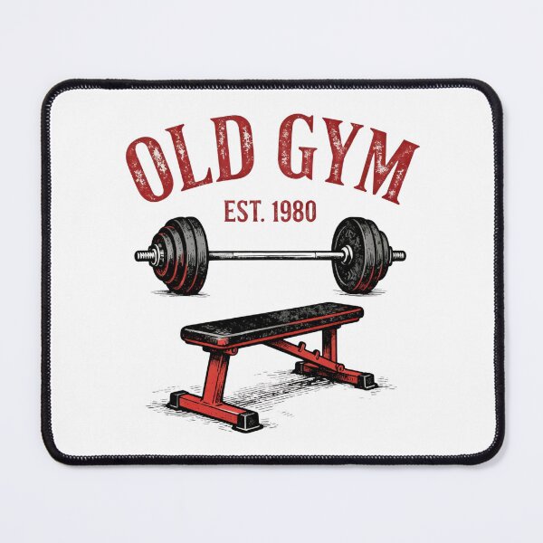 Item preview, Old Gym Est 1980 Barbell Bench Press Shirt – Classic Powerlifting designed and sold by Shanker-studio.