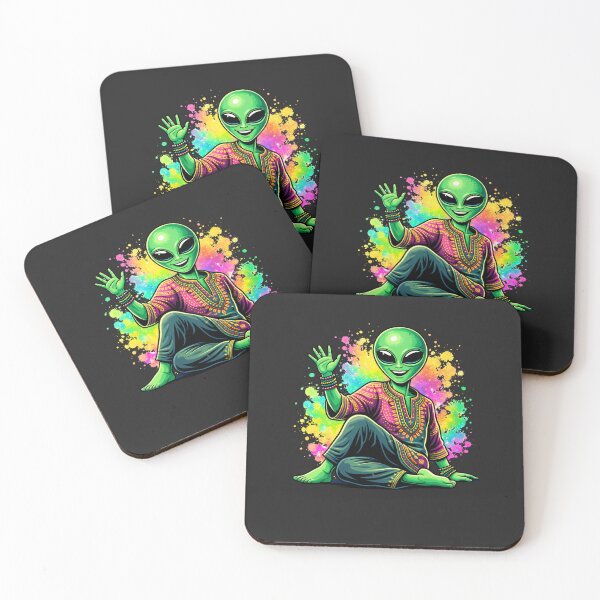 Item preview, Alien Festival Vibes – Neon Color Burst Spiritual Dance Aesthetic Art designed and sold by ColorSplash123.