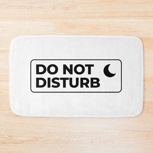Item preview, Do Not Disturb — Minimal Night Mode Typography designed and sold by SOW.