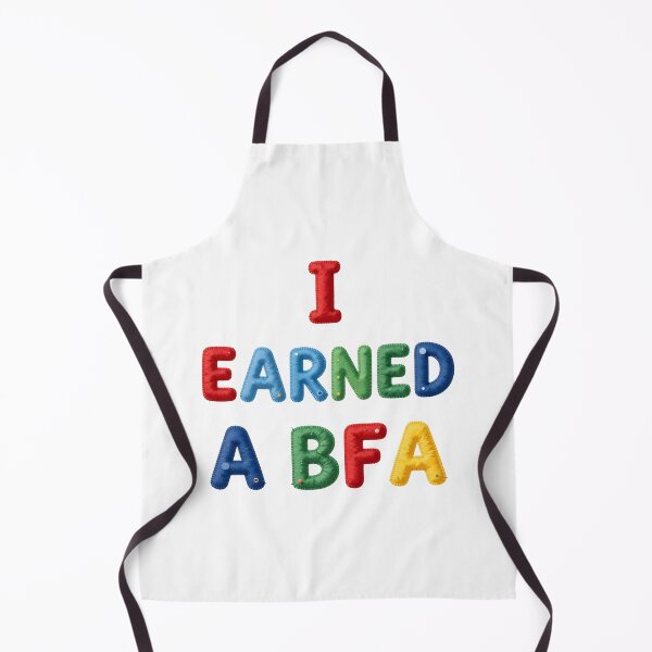 Item preview, I EARNED A BFA - IN COLORFUL FAUX LETTERING designed and sold by AlexOBrienArt.