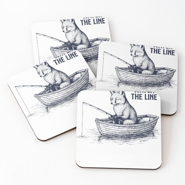 Item preview, Watch The Line Fox Fishing – Vintage Engraved Angler Design designed and sold by TeeVerse27.