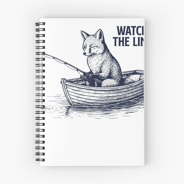 Item preview, Watch The Line Fox Fishing – Vintage Engraved Angler Design designed and sold by TeeVerse27.