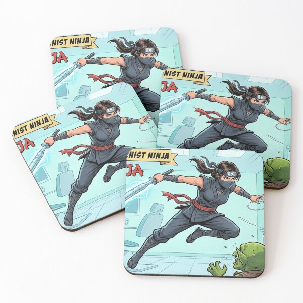 Item preview, Dental Hygienist Ninja - Comic Book Style Tartar Fighter designed and sold by DrToothStudio.