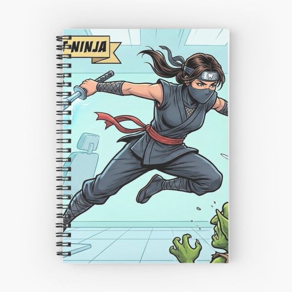 Item preview, Dental Hygienist Ninja - Comic Book Style Tartar Fighter designed and sold by DrToothStudio.