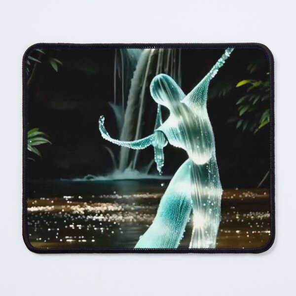 Item preview, Ethereal Water Spirit Dancing by Jungle Waterfall designed and sold by stickerabhay.
